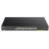 BAZAR - D-Link DGS-1250-28XMP 28-port Gigabit Smart PoE Switch, 24x GbE PoE+, 4x SFP+, PoE 370W - Poškozený obal (Komple DGS-1250-28XMP/E