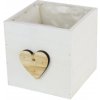 OBAL DREVO SRDCE BIELA 15x15 CM