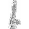 ToyJoy Get Real Clear Dildo with Balls 6 Inch