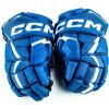 Hokejové rukavice CCM JetSpeed FT6 Royal/White Junior 12 palcov