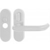 Kľučka dverí na medziposchodie s plastovou páčkou, BÍ
