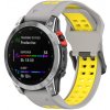 Remienok Sport Wristband sivo-žltý pre Garmin Fenix 7S / 6S / 5S