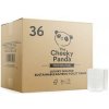 CHEEKY PANDA Toaletný papier, bambusový, 3-vrstvový, malý kotúč, 36 kotúčov, CHEEKY PANDA, biely