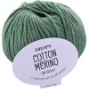 Pletacia vlna Drops COTTON MERINO UNI COLOUR 11 zelená