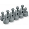 Magnetické figúrky M10 sivé, 10 ks, 12 × 20 mm