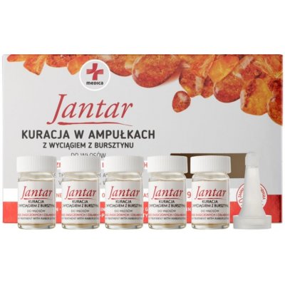 Ideepharm Medica Jantar obnovujúca kúra pre poškodené a krehké vlasy 5 x 5 ml
