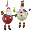 Ozdoba na vianočný stromček - 1ks Santa alebo snehuliak 14cm (40724 Christmas tree decoration 14cm Santa and snowman)