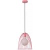 Lucide | Lucide 74417/01/66 - Luster na lanku MACARONS 1xE27/40W/230V pr. 24,5 cm ružová | LC3806