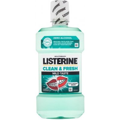 Listerine Mild Taste Mouthwash Clean & Fresh U 500 ml