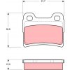 Sada brzdových platničiek kotúčovej brzdy TRW Automotive Aftermarket GDB1639