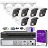 Súprava na monitorovanie TurboHD, 6 kamier Hybrid Light 5Mpx, záznamník 8ch - HiLook by Hikvision