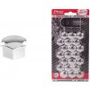 Krytky na skrutky kolies 17 mm chrómované