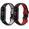 2x Náramok kwmobile Xiaomi Mi Smart Band 6 / Mi Band 6 / Band 5 černá