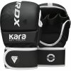 RDX Grapplingové rukavice Kara Shooter F6 bílé L/XL
