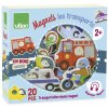 Vilac - Drevené magnetky, Doprava, 20 ks 3048700580283