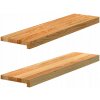 Drevený parapet VidaXL 80 x 20 cm