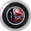 Tenisový výplet Polyfibre Black Venom Rough (200 m) - Čierny (1.30 mm)