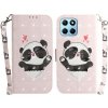 Peňaženkové 3D puzdro na Honor X8 5G/X6 - Panda