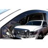 Deflektory Nissan Titan II 4D 2015 + zadné kryty