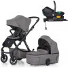 PETITE&MARS Kočík kombinovaný ICON 2v1 Dove Grey LITE RWS + Core Pro i-Size Black Grey + Báza 2025