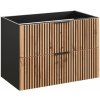 CMD Skrinka do kúpeľne XILO BLACK WOTAN 82-80-D2S čierne/dub wotan MDF/laminát 80 cm x 57 cm x 46 cm