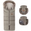 Petite & Mars Set zimný fusak Arctic 4v1 + rukavice na kočík Furry Mocha Mousse