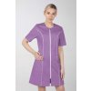 Dámske zdravotnícke šaty na zips M-173C, fialová (Zdravotnícke oblečenie)