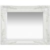 vidaXL Nástenné zrkadlo v barokovom štýle 50x40 cm biele