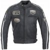Pánska kožená moto bunda W-TEC Dark Vintage (Veľkosť: XXL, Farba: tmavo še