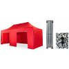 Nožnicový párty stan 4x6 m/4 nohy TENTino BIG HEXAGON EXTRA HIGH ROOF Farba opláštenia: 1A - BIELA