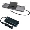 i-Tec USB-C Metal Ergonomic 4K 3x Display Docking Station with Power Delivery 85 W + i-Tec Universal Charger 112 W C31FLATPRO112W (C31FLATPRO112W)