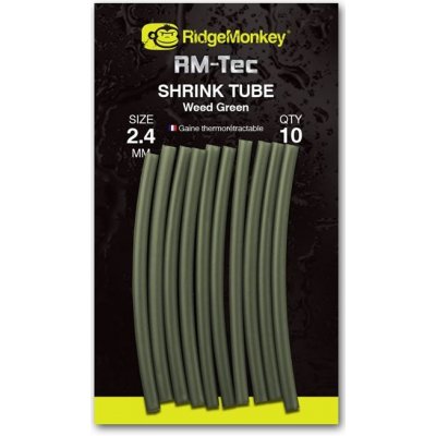 RidgeMonkey Smršťovací hadička RM-Tec Shrink Tube 2,4 mm Weed Green 10 ks