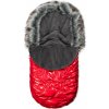 New Baby Luxusný Fusak Climber S Kožušinkou-Červená