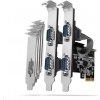 AXAGON PCEA-S4N, PCIe radič - 4x sériový port (RS232) 250 kbps, vrátane. LP
