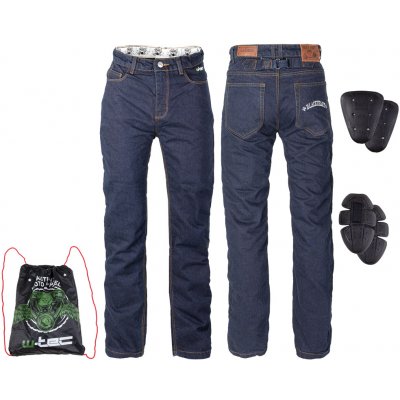 W-tec Pánske moto jeansy Resoluto (Velikost: XXL, Barva: modrá)