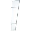 Scobax Bočná stena Savespot XL 167 x 85 cm strieborná / opál