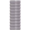 Mydlové utierky 10 ks Sivé 30x30 cm 360 g/m² 100 % bavlna