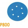 Brúsny papier pre excentrickú brúsku, P800, Priemer: 125mm, 6 dier, 1 kus