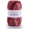 Yarn Art příze Nordic 667 oranžová červená, světle růžová