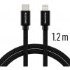 Swissten 71526201 USB-C / LIGHTNING MFi, 1,2m, černý