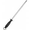 VICTORINOX Butcher sharpening steel, 30cm, fine cut, oval, black