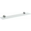 Sapho X-ROUND sklenená polička 700mm, chróm/čiré sklo XR009-16
