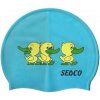 Plavecká čiapka SEDCO SILICON detská svetlo-modrá