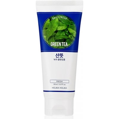 Holika Holika Daily Fresh Green Tea čistiaca pena vyrovnávajúca tvorbu kožného mazu so zeleným čajom 150 ml