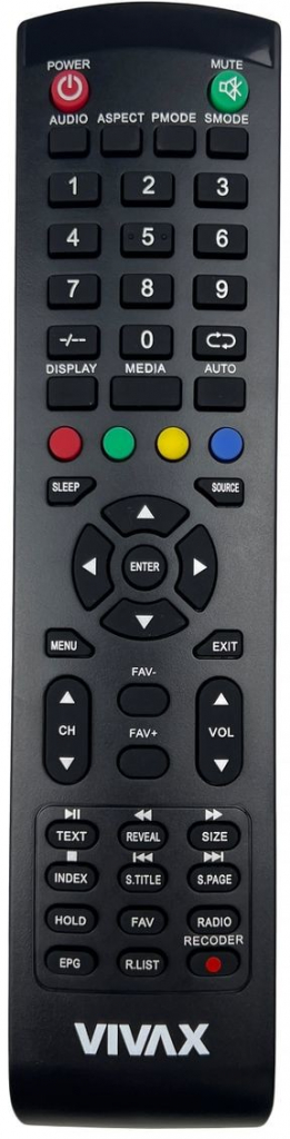 Diaľkový ovládač VIVAX TV-22LE72, TV-24LE72, TV-32LE30, TV-32LE73, TV-32LE74