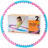 Jinpoli Hula hop s guličkami 110 cm ružový