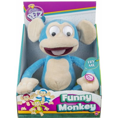 IMC Toys Chichotajúca sa opica Modrý maskot Fufris Funny Monkey od 13 ...