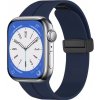 eses Silikónový remienok pre Apple Watch - Magnetický tmavomodrý L - 38mm, 40mm, 41mm