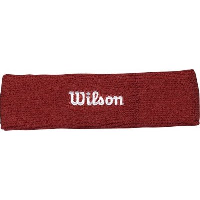 Wilson headband červená/biela veľ. UNI