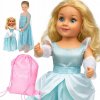 Vysoká veľká bábika princezná s dlhými vlasmi 70 cm Smily Play + ruksak/vrecko